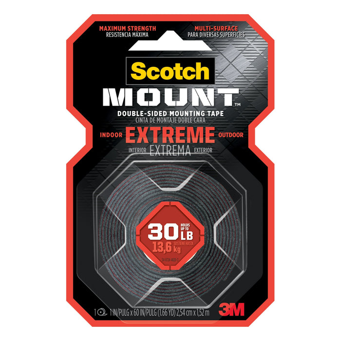 Scotch-Mount Extreme Double-Sided Mounting Tape 414H-DC, 1 In X 60 In