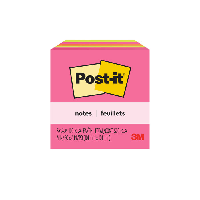 Post-it® Notes 675-5LAN, 4 In X 4 In (101 mm X 101 mm)