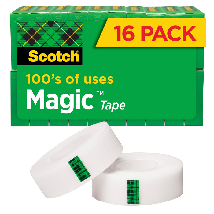 Scotch® Magic Tape 810K16, 3/4 In X 1000 In (19 mm X 25,4 M)