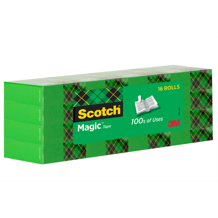 Scotch® Magic Tape 810K16, 3/4 In X 1000 In (19 mm X 25,4 M)