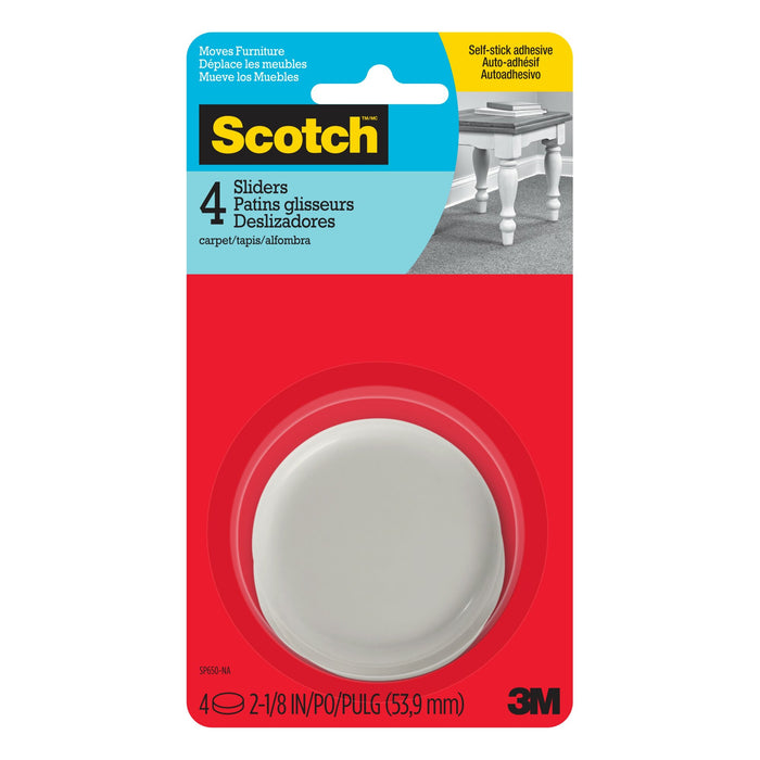Scotch Sliders SP650-NA, Adhesive Hard, 2-1/16-in