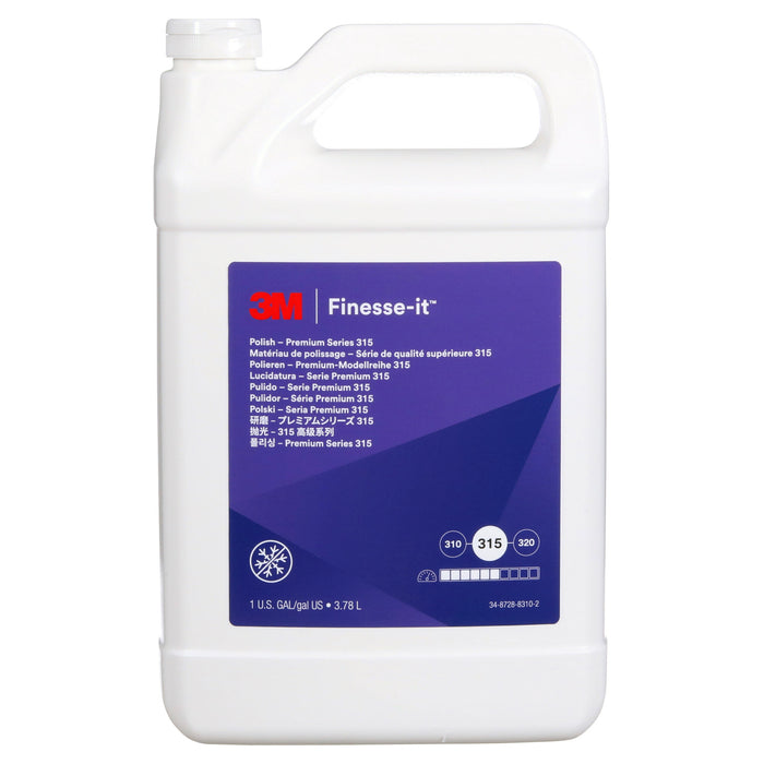 3M Finesse-it Polish Premium 315, 77197, White, Compound, 3.785 Liter