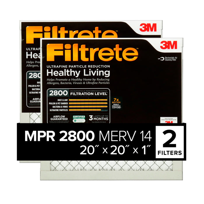 Filtrete Ultrafine Particle Reduction Filter UF02-2PK-1E, 20 in x 20 in x 1 in