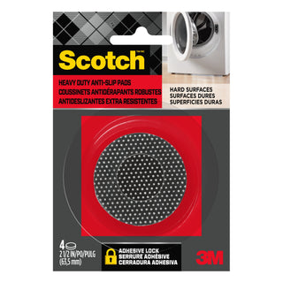 Scotch Grippy Dot Pads SP933-NA, Round, 2.5-in 4/pk