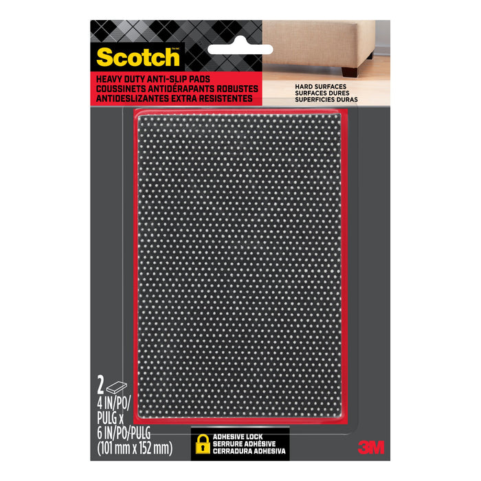 Scotch Grippy Dot Pads SP934-NA, Rectangle, 4x6-in 2/pk