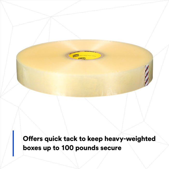 Scotch® High Tack Box Sealing Tape 375+, Clear, 48 mm x 914 m