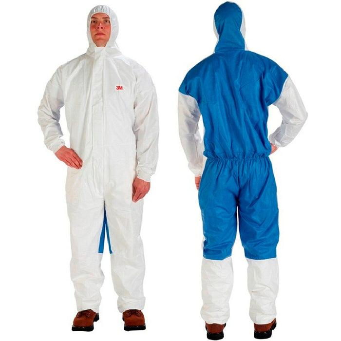 3M Protective Coverall 4535, White & Blue Type 5/6, Extra Large