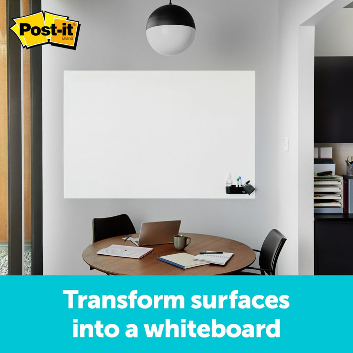 Post-it® Super Sticky Dry Erase Surface DEF4x3, 3 ft x 4 ft (91.4 cm x 1.21 m)