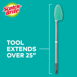 Scotch-Brite Shower and Bath Scrubber 549X-4, 1 - Handle/Tool with card