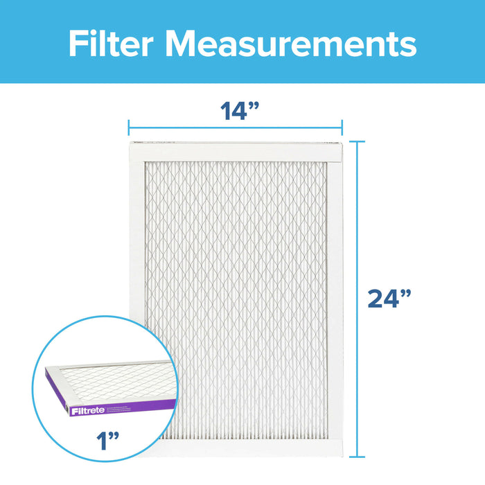 Filtrete High Performance Air Filter 1500 MPR UP23-4, 14 in x 24 in x 1 in