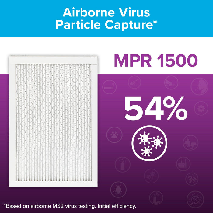 Filtrete High Performance Air Filter 1500 MPR UP23-4, 14 in x 24 in x 1 in