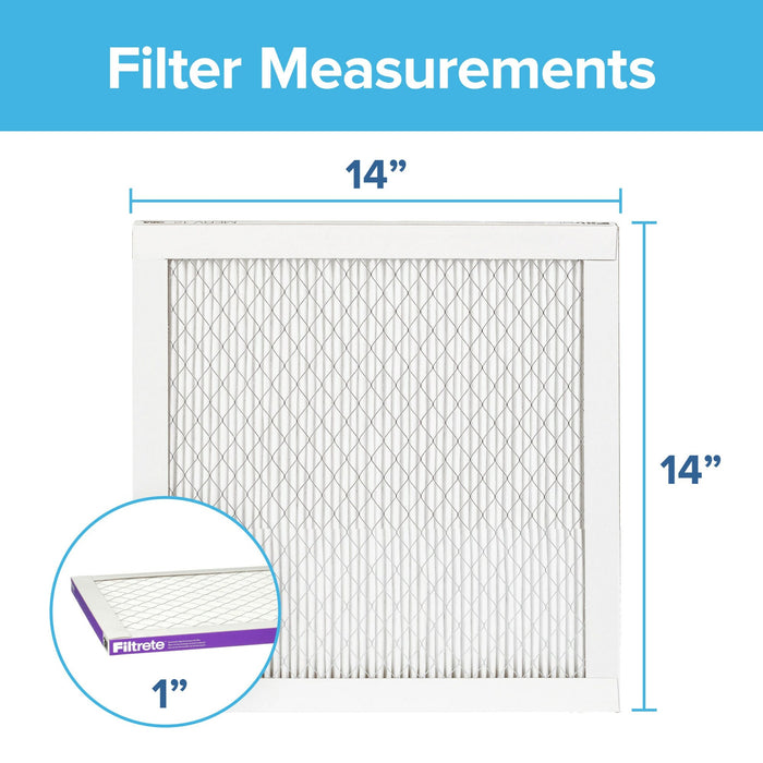 Filtrete High Performance Air Filter 1500 MPR UP11-4, 14 in x 14 in x 1 in