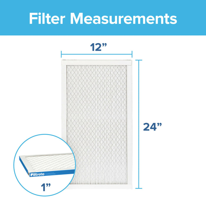Filtrete High Performance Air Filter 1900 MPR UT20-4, 12 in x 24 in x 1 in