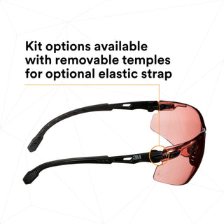 3M Solus 1000 Series, S1521SGAF-KT, Blk Temples, Scotchgard Anti-Fog Coating