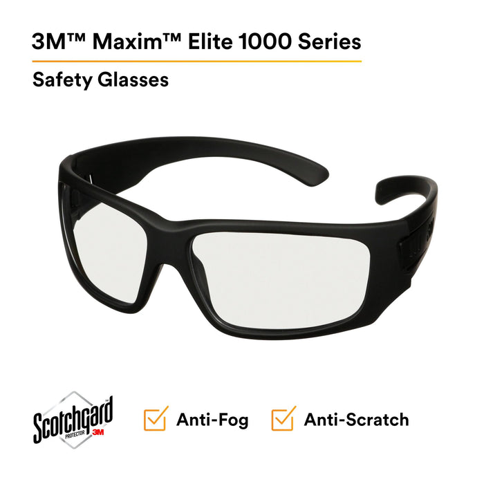 3M Maxim Elite 1000 Series, MXE1001SGAF-BLK, Black Frame