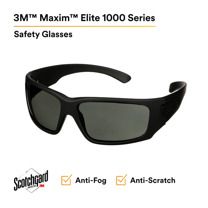 3M Maxim Elite 1000 Series, MXE1002SGAF-BLK, Black Frame
