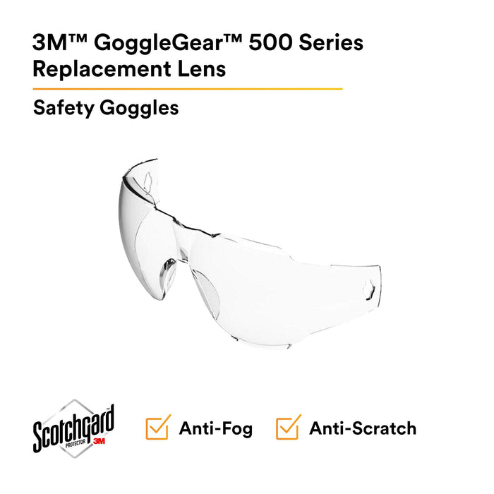 3M Goggle Gear, 500-Series, GG501SGAF-LENS