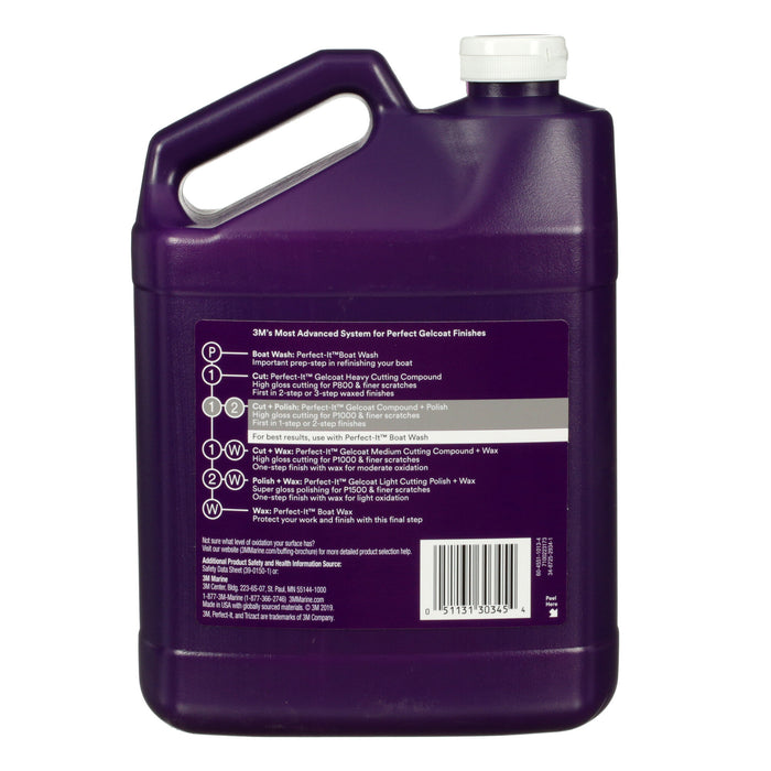 3M Perfect-It Gelcoat Compound + Polish 30345, 1 gal (9.09 lb)