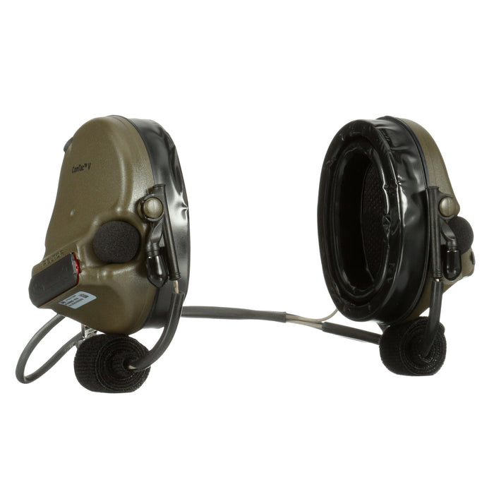3M PELTOR ComTac V Hearing Defender Headset MT20H682BB-09 GN,Neckband Green