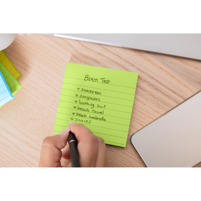 Post-it® Notes 675-3AUL, 4 in x 4 in (101 mm x 101 mm), Jaipur colors, 6 pads