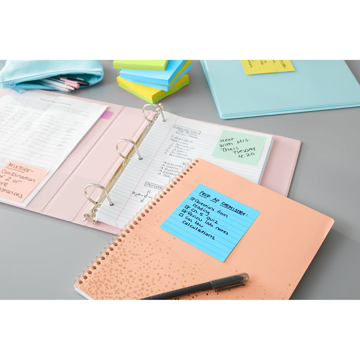Post-it® Notes 675-3AUL, 4 in x 4 in (101 mm x 101 mm), Jaipur colors, 6 pads
