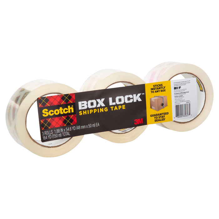 Scotch® Shipping Packaging Tape 3950-3, 1.88 in x 54.6 yd (48 mm x 50 m)