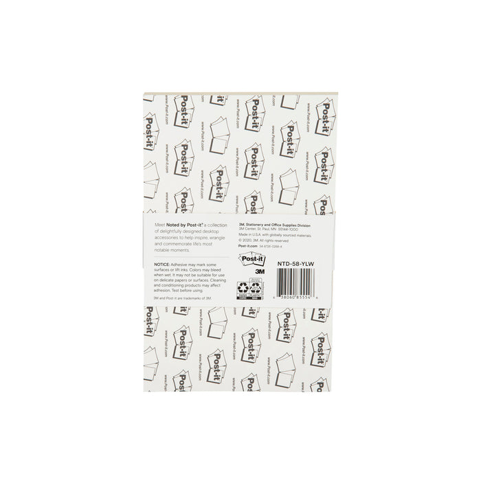 Post-it® Printed Notes NTD-58-YLW, 4.9 in x 7.7 in (124 mm x 195 mm)