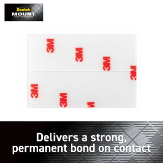 Scotch-Mount Clear Double-Sided Mounting Strips 410H-ST, 1 in x 3 in