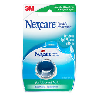 Nexcare Flexible Clear First Aid Tape Dispenser 778, 1 in x 10 yd