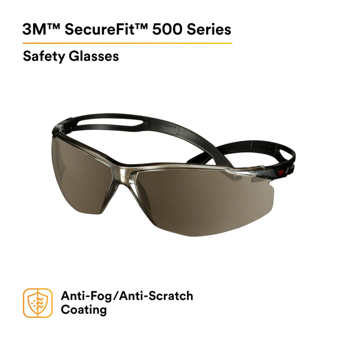 3M SecureFit 500 Series SF509AF-BLK, Black