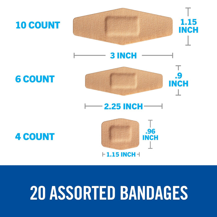 Nexcare DUO Bandages DSA-20, Assorted 20 ct