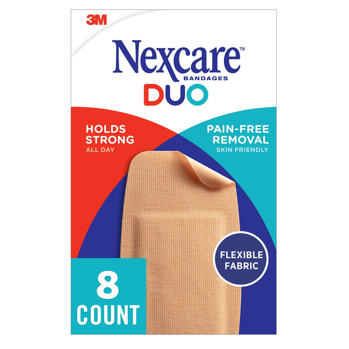 Nexcare DUO Bandages DSA-8, Knee and Elbow, 8 ct
