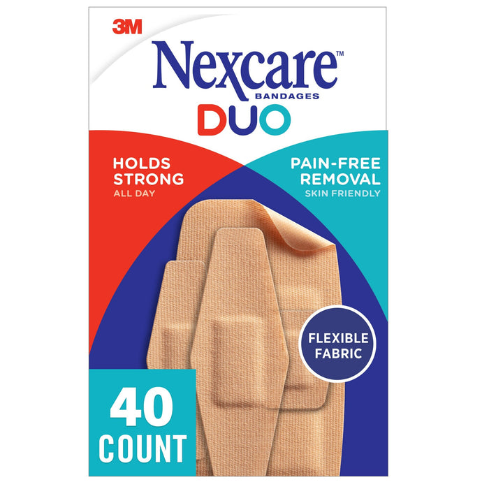 Nexcare DUO Bandages DSA-40, Assorted 40 ct
