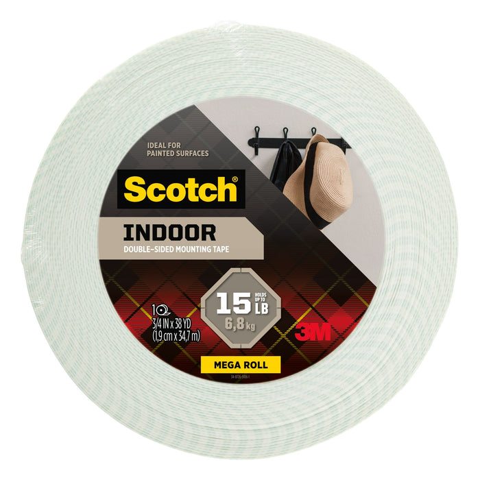Scotch® Indoor Double-Sided Mounting Tape 110S-MR, 0.75 in x 38 yd
