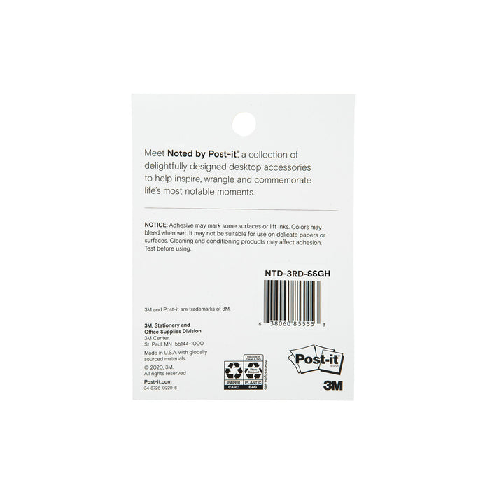 Post-it® Printed Notes NTD-3RD-SSGH, 2.9 in x 2.9 in (73 mm x 73 mm)