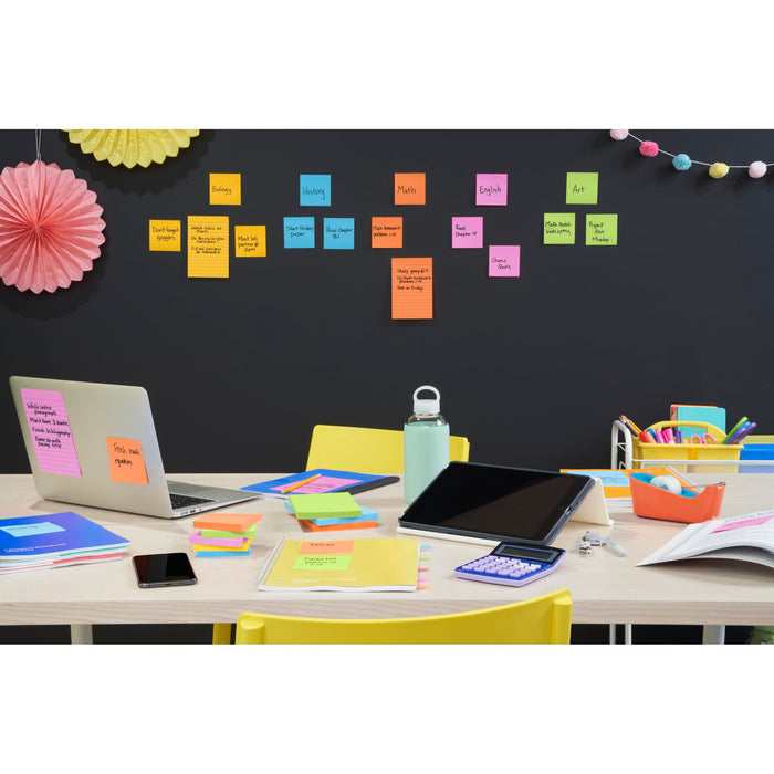 Post-it® Super Sticky Notes 4622-SSAU, Multi Sizes, Energy Boost