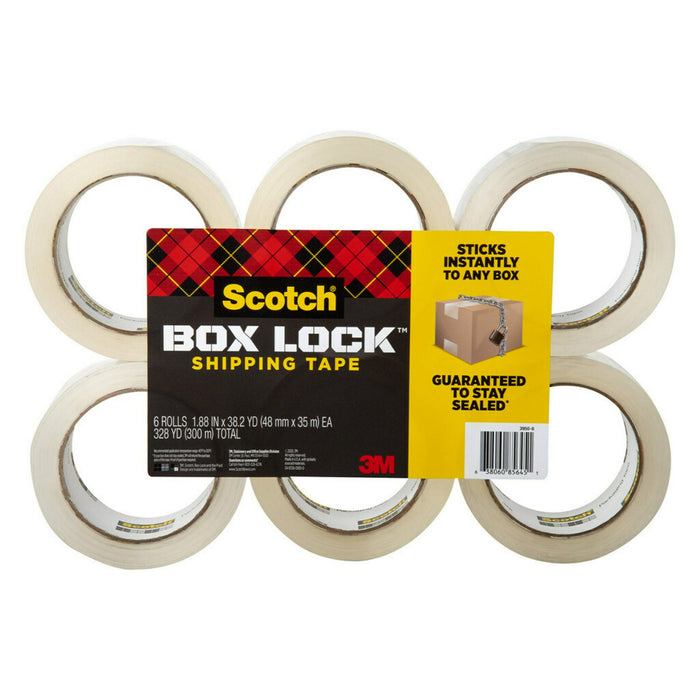 Scotch® Shipping Packaging Tape 3950S-6, 1.88 in x 38.2 yd (48 mm x 35 m)