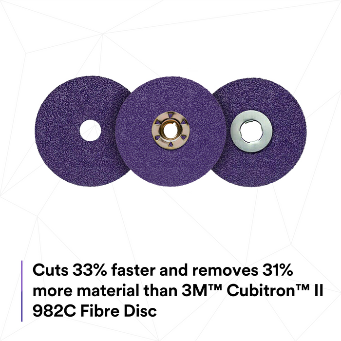 3M Cubitron II Fibre Disc 982CX Pro, 36+, TN Quick Change, 5 in, Die
TN500P