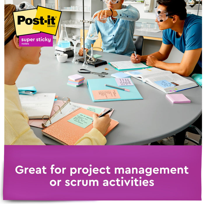 Post-it® Super Sticky Recycled Notes 654-6SSNRP