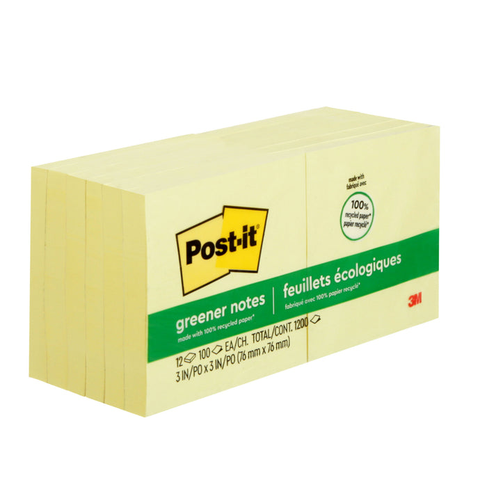 Post-it® Notes 654-RP, 3 in x 3 in