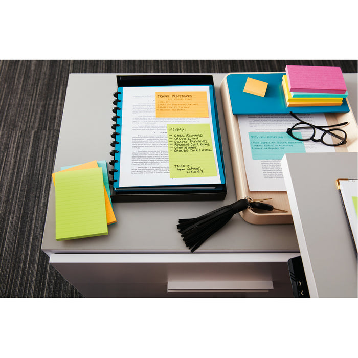 635-5AN Post-it® Notes, 3 in x 5 in (76 mm x 127 mm) Capetown Colors, Lined