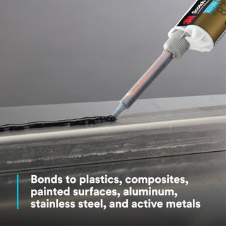 3M Scotch-Weld Low Odor Acrylic Adhesive DP8725NS, Black, 45 mL Duo- Pak
