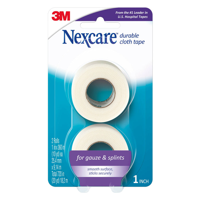 Nexcare Durable Cloth First Aid Tape 791-2PK, 1 in x 360 in