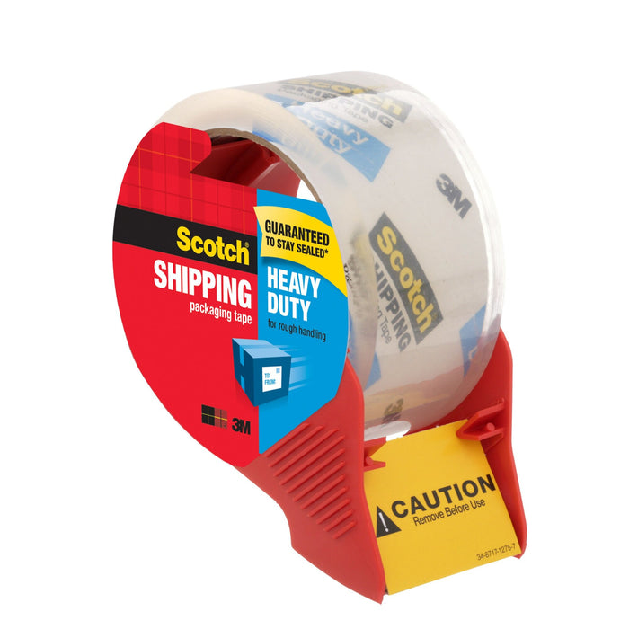 Scotch® Heavy Duty Shipping Packaging Tape 3850S-RD-12GC, 1.88 in x 38.2 yd