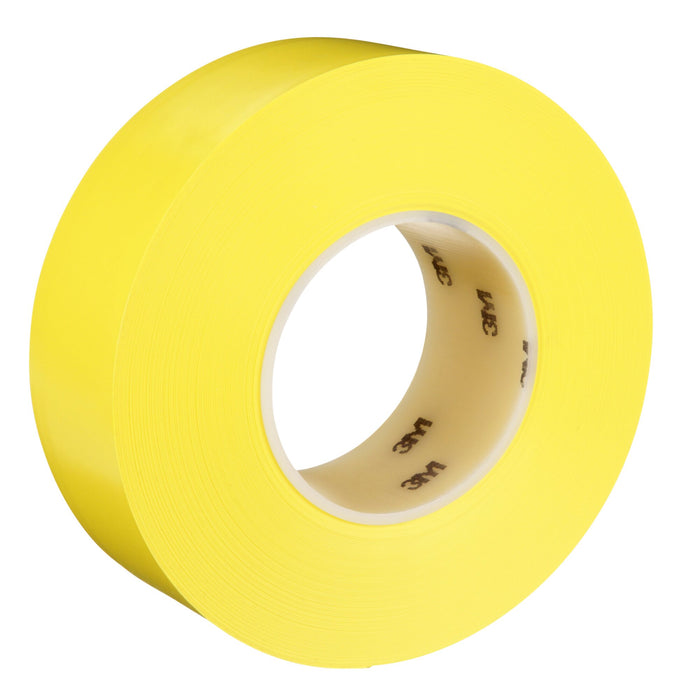 3M Durable Floor Marking Tape 971, Yellow, 2 in x 36 yd, 17 mil, 6Roll/Case