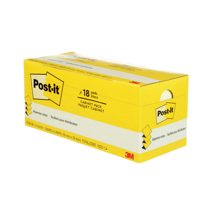 Post-it® Dispenser Pop-up Notes R330-18CP, 3 in x 3 in (76 mm x 76 mm)