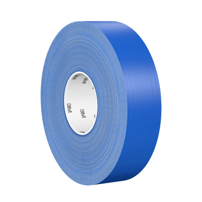 3M Durable Floor Marking Tape 971, Blue, 2 in x 36 yd, 17 mil, 6 Rolls/Case