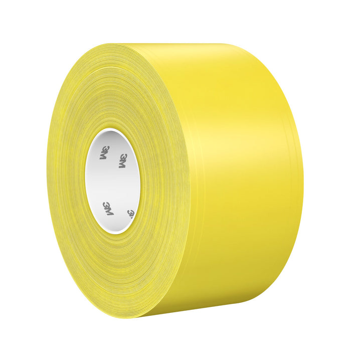 3M Durable Floor Marking Tape 971, Yellow, 4 in x 36 yd, 17 mil, 3 Rolls/Case
