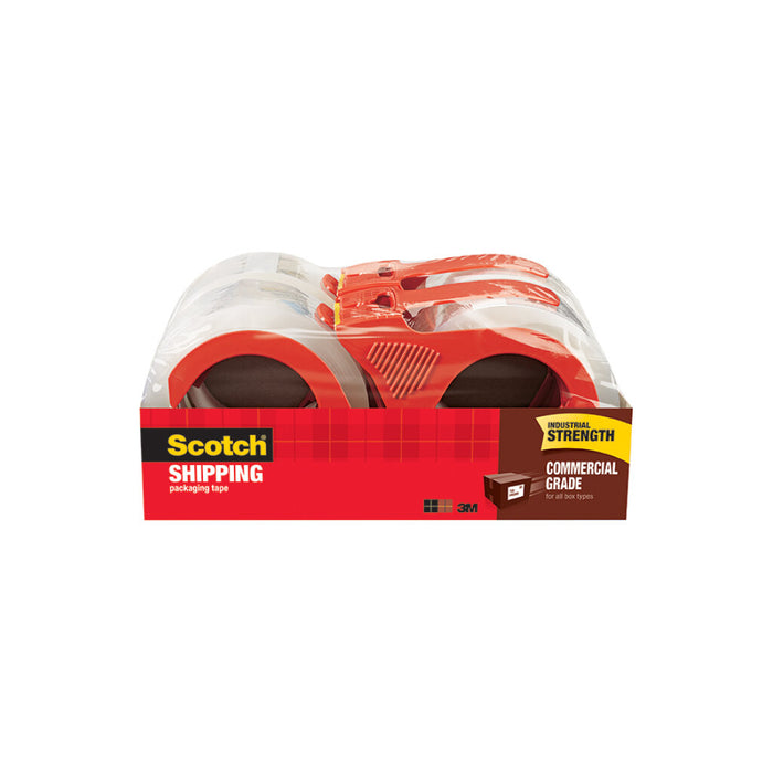 Scotch® Commercial Grade Shipping Packaging Tape 3750-4RD-6GC