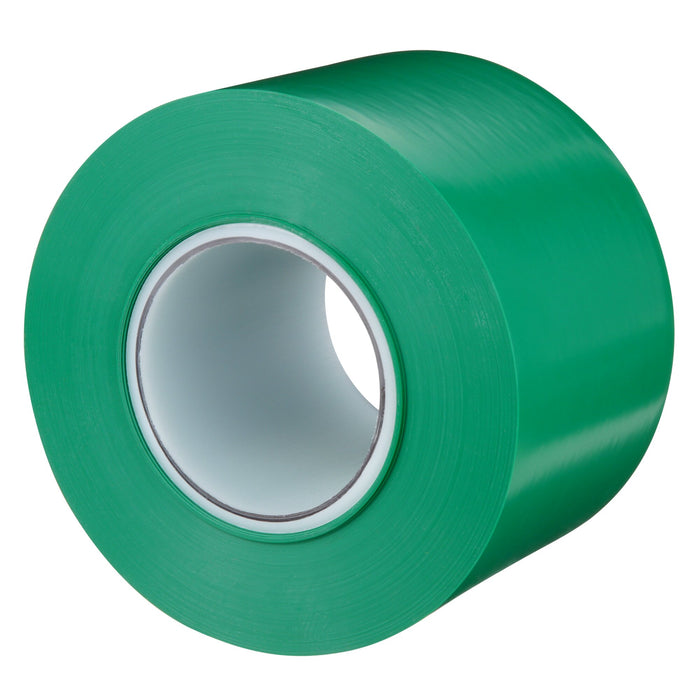 3M Durable Floor Marking Tape 971, Green, 4 in x 36 yd, 17 mil, 3 Rolls/Case